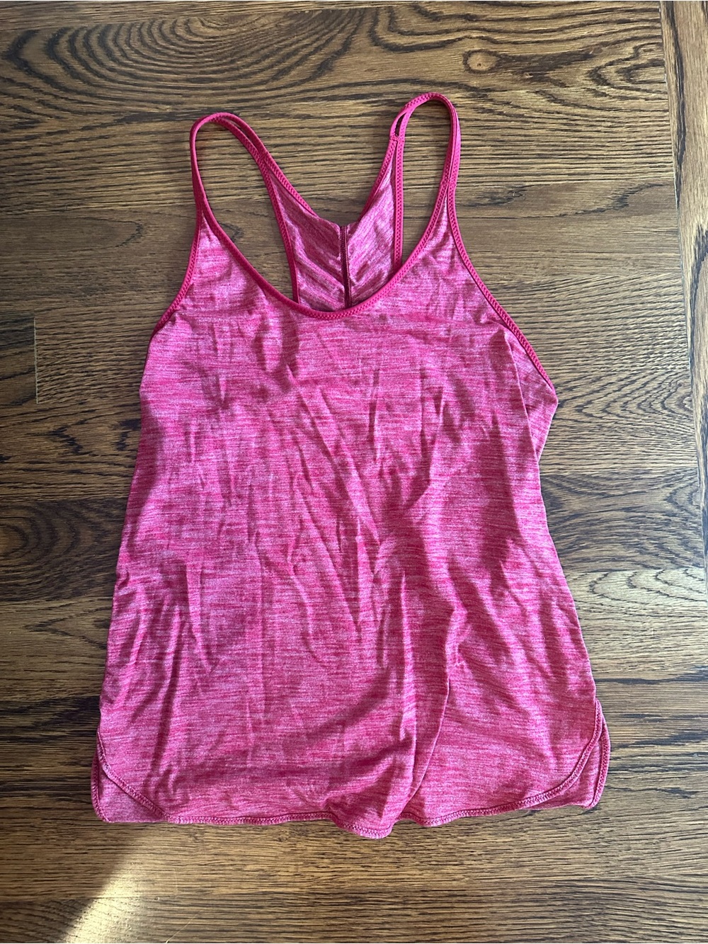 lululemon athletica Heathered Pink Racerback Tank